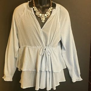 Torrid powder blue blouse